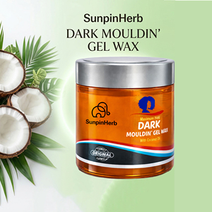 Cera en Gel para Cabello Marrón Oscuro, Fijación Media, Sin Residuos, para Cabello Rizado, Trenzas, Locs, Afro, Fabricante OEM ODM - Product Image 3