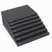 Plaques en fibre de carbone 3K de 500*500mm, épaisseurs 1mm, 2mm, 3mm – Vente de dalles en fibre de carbone