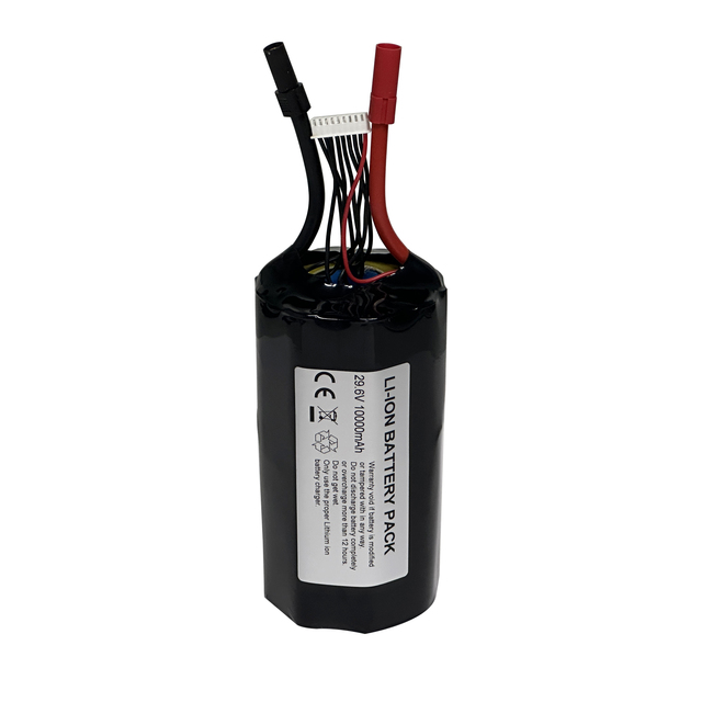 Cylindrical Shape Lithium Battery 21700 8S2P 29.6V 10000mAh Li-ion FPV Battery 25C High Power with Copper-nickel Composite Strip