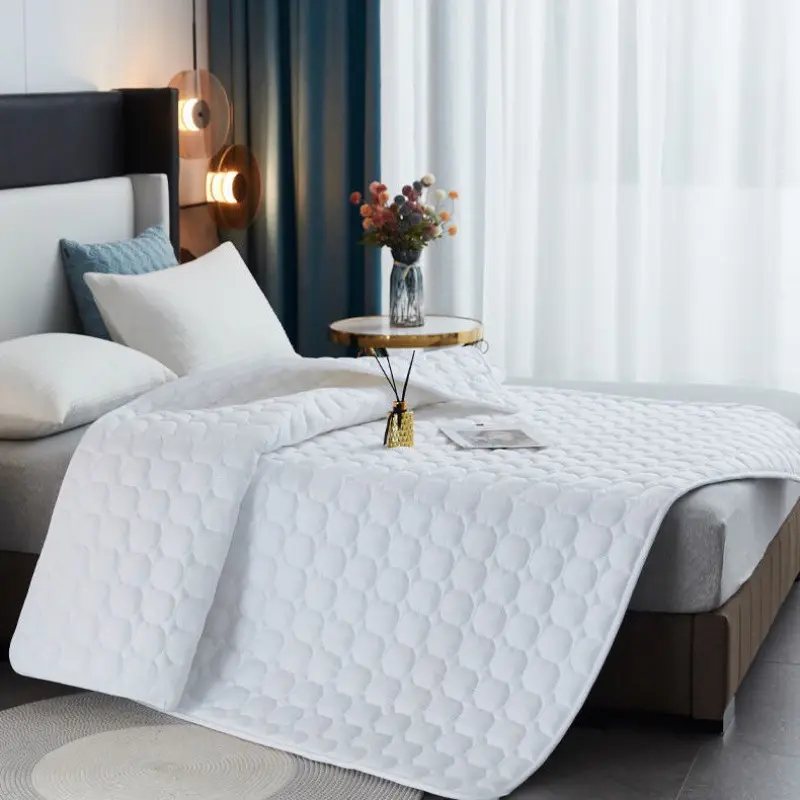 โรงงานผ้าคลุมที่นอนสไตล์เทอร์รี่พรมปูที่นอนโรงแรมที่นอนนุ่มป้องกันมลพิษระบายอากาศที่นอนป้องกัน
