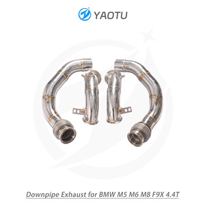 Tubo de Escape Delantero Recto de Acero Inoxidable SS304 de Alto Rendimiento YT con OPF para <span class=keywords><strong>BMW</strong></span> F9X M5 <span class=keywords><strong>M6</strong></span> <span class=keywords><strong>M8</strong></span> 4.4T S63, Acabado Brillante - Product Image 6