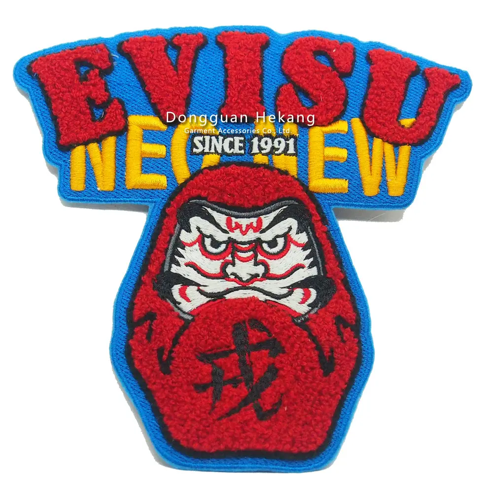 Mode Kleidungs stück Logo China Stickerei Patches Hitze presse Benutzer definierte Runde Wende Engel Gold Bestickte Pailletten Patch