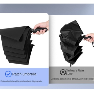 Parapluie automatique anti-éclatement à section non pliable avec boucle annulaire 260T, protection solaire, parapluie pliable, fabricants en stock - Product Image 4