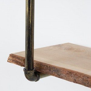 Halterungen Heavy Duty <span class=keywords><strong>2</strong></span> <span class=keywords><strong>3</strong></span> Schichten Tiered Decor Rustikale Metall Stahl Montage Gusseisen Industrie Wandre gal Schwimmende Rohr halterung - Product Image 5