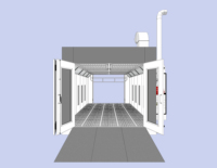 BWD 51-1 chauffage électrique Cabine De Peinture Automatique/Cabine De Pulvérisation De Voiture/pièce de peinture