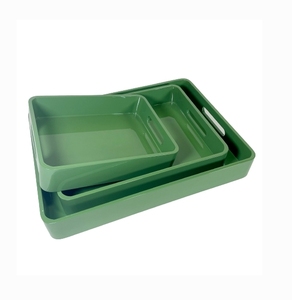 Bandeja de Servir de Laca Hecha a Mano, Moderna y Decorativa para Servir Té, Café, Comida y Decoración del Hogar - Product Image 1