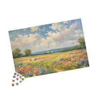 Puzzles en papier personnalisés CMJN quatre couleurs, parfaitement ajustés, éducatifs, à faire soi-même, sur le thème des dessins animés, 1000 pièces, avec boîte cadeau personnalisée pour tous les âges