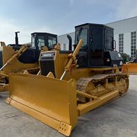 Bulldozer Usado Shantui SD13L para Terrenos Pantanosos, Topadora de Orugas de Segunda Mano, Maquinaria Pesada China Original para Proyectos de Construcción en Terrenos Fangosos