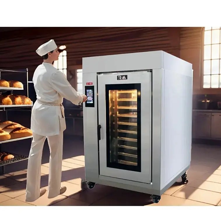 Forno convenzionale promozionale oem a basso prezzo pollo nuovo prodotto fornitura fornitore dorato forno rotativo convezione 16 18 t-fan Bake