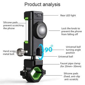 <span class=keywords><strong>Support</strong></span> de guidon de <span class=keywords><strong>moto</strong></span> multifonctionnel à 360 degrés étanche <span class=keywords><strong>GPS</strong></span> lumière LED boussole vélo <span class=keywords><strong>support</strong></span> de téléphone portable en plein air - Product Image 2