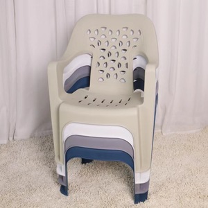 Modern Minimalist Plastic Backrest <b>Chair</b> Polypropylene <b>Stackable</b> <b>Dining</b> <b>Chair</b> Office Leisure Use - Product Image 1