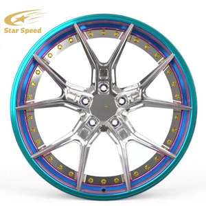 Ruedas de coche de pasajeros personalizadas cromadas 6x139,7 de 2 piezas forjadas SS para llantas todoterreno Volkswagen Amarok Toyota Hilux de 20 22 24 26 pulgadas - Product Image 2