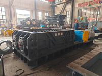 Concasseur à double rouleaux en carbone électrolytique avec dents en alliage dur, durée de vie prolongée, capacité de 200 t/h, moteur AC pour le traitement des minerais dans l'exploitation minière