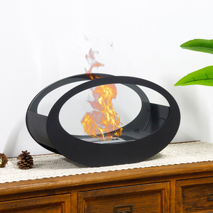 <span class=keywords><strong>Chimenea</strong></span> decorativa de Mesa <span class=keywords><strong>Grande</strong></span> negra elíptica de gran venta, <span class=keywords><strong>chimenea</strong></span> de <span class=keywords><strong>bioetanol</strong></span> para patio interior y exterior de pie - Product Image 3