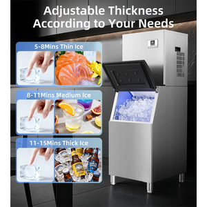 Coldstar CK-380 180Kg 24H Fast <b>Making</b> Air Cooling Square <b>Ice</b> Maker Stainless Steel Commercial <b>Ice</b> Block <b>Machine</b> 220V Restaurant - Product Image 5