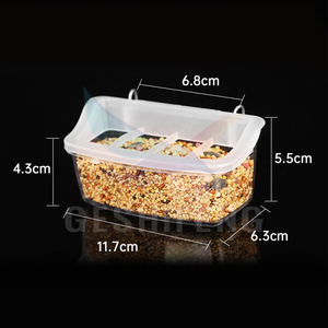 Vogelfutterspender Spritzwassergeschützte Vogelfutterschalen aus Kunststoff für Käfige Futterspender Taubenfutterspender zum Verkauf - Product Image 6