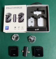 Microphone Lavalier Sans Fil 3-en-1 F15-2 pour Téléphone Portable, Enregistrement Vidéo Vlog, Interview et Diffusion – Micros Cravate Sans Fil