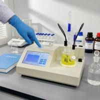 Medidor Automático de Humedad por Titración Coulométrica, Analizador de Contenido de Agua en PPM para Pruebas de Aceite Aislante de Transformadores