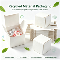 Boîtes d'emballage rigides personnalisées, écologiques, biodégradables, recyclables, en matériaux recyclés, pour chaussettes, produits en fourrure, avec pelliculage brillant