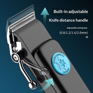 เครื่องตัดผม Komingdon สำหรับผู้ชาย แบบไร้สาย ปรับระดับได้ พร้อมจอ LED ชาร์จไฟได้ - Product Image 3