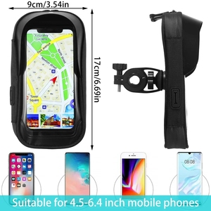360 ° Rotation Avant Cadre Navigation Titulaire Étanche Écran Tactile Téléphone Stand <span class=keywords><strong>Carte</strong></span> Sac pour Moto Vélo Électrique Vélo Vélo - Product Image 2