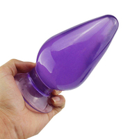 Dildo anal super grand en caoutchouc souple et gelée solide, étanche, pour hommes et femmes