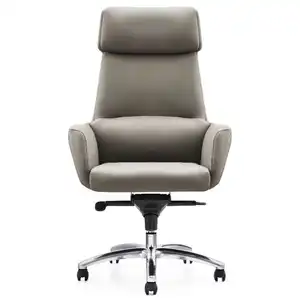 Black Leather Chair High End High Back Office Boss Leather Chair