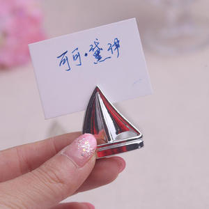 Porta Tarjetas de Lugar y Números de Mesa Plateados Brillantes al por Mayor para Decoraciones y Recuerdos de Boda - Product Image 6