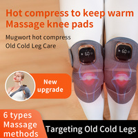 Coussin chauffant électrique pour genouillères, appareil de massage intelligent à vibration et chaleur, pour jambes froides, compresse chaude, physiothérapie