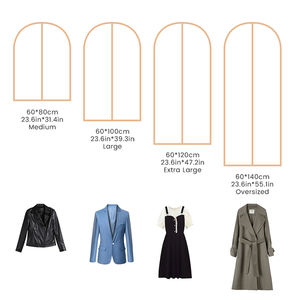 Bolsa de traje de ropa PEVA duradera de alta transparencia, bolsa de vestir reutilizable, cubierta antipolvo para ropa - Product Image 6