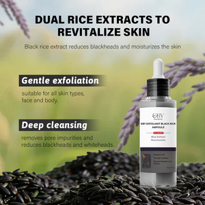 <span class=keywords><strong>Exfoliante</strong></span> <span class=keywords><strong>Facial</strong></span> Ampolla <span class=keywords><strong>Exfoliante</strong></span> Suave de Arroz Blanco y Negro, Suero <span class=keywords><strong>Facial</strong></span> para Eliminar Células Muertas de la <span class=keywords><strong>Piel</strong></span> y Puntos Negros, Cuidado <span class=keywords><strong>Facial</strong></span> - Product Image 4