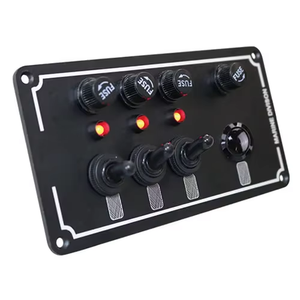 Kit de panneau d'interrupteurs à bascule étanche DC 12V 3-en-1 avec fusible 10A, interrupteur marche/arrêt SPST, panneau multi-interrupteurs pour voiture, camping-car, <span class=keywords><strong>bateau</strong></span> - Product Image 6