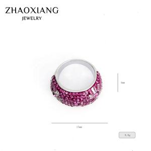 แหวนหมั้นสำหรับผู้หญิง แหวนนิ้วประดับเพชรเซอร์โคเนีย สแตนเลสสตีล เครื่องประดับแฟชั่น แหวนแต่งงาน - Product Image 2