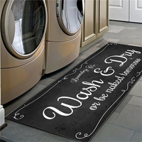 Custom Design Absorbent Kitchen Bedroom Door Mat Washable Rubber Non slip Laundry Room Runner Rug Mat