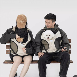 경량 소프트 프론트 캐리 토트백 여행용 애완동물 백팩 캐리어 (소형견 및 고양이용) - Product Image 1
