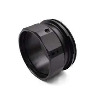 OEM 맞춤형 CNC 선반 제조 가공 알루미늄 6061 T6 블랙 하드 양극 산화 처리 카메라 부품