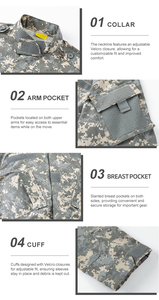 Conjunto de Uniforme de Camuflaje Funcional de Alta Calidad, Conjunto de Uniforme Táctico, Tela Antidesgarro, Camuflaje - Product Image 4