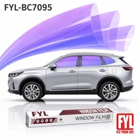 Film solaire pour pare-brise caméléon anti-éblouissement avec film PDLC à changement de couleur, teinte caméléon, IRR60%+ UV99% pour plaque d'immatriculation de voiture
