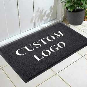 Custom PVC Mat with Logo Design Spaghetti Welcome Coil Mat Outdoor Non Slip Rubber Heavy Weight Entrance Floor Door Mat - Product Image 1