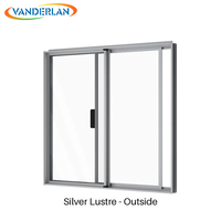 Fenêtre coulissante en verre avec cadre en aluminium étanche et moustiquaire de sécurité pour balcon, certifiée, fabriquée en usine, en alliage pour usage résidentiel