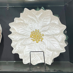 ZK230225 plaque <span class=keywords><strong>de</strong></span> verre <span class=keywords><strong>de</strong></span> peinture <span class=keywords><strong>rouge</strong></span> conception plaque <span class=keywords><strong>de</strong></span> mariage en verre résistant à la chaleur assiettes <span class=keywords><strong>de</strong></span> dîner en verre <span class=keywords><strong>de</strong></span> noël pour Restaurant - Product Image 5