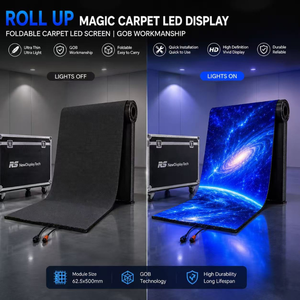 Écran de sol interactif LED Magic Carpet 1000x2000mm, enroulable, intérieur, IP65, pour stands d'exposition, événements, jeux interactifs - Product Image 5