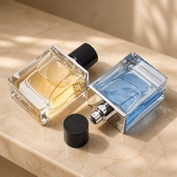 Carré personnalisé 30ml 50ml 100ml emballage de flacon de parfum vide bouteille de parfum en verre de vaporisateur de parfum