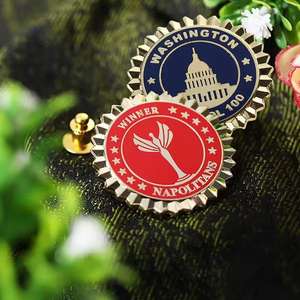 Groothandel Gepersonaliseerde Aangepaste Ontwerp Uw Eigen Logo Naam Hoed Badge Schattige Emaille Kleding Metalen <span class=keywords><strong>Pin</strong></span> - Product Image 5