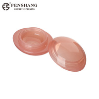 Pot cosmétique ovale en plastique pour crème, baume à lèvres, crème pour les yeux, contenant pour soins de la peau