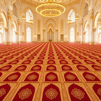 Tapis de prière musulman en laine, design CAD, doux, antidérapant, à réponse rapide, vente en gros, pour projets