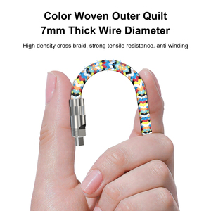 สาย PD60w ข้อมูลสำหรับโทรศัพท์แบบพกพา2อิน1, สายคล้องคอสายไนลอนสำหรับถ่ายโอนข้อมูลสามารถใช้กับคอมพิวเตอร์ได้อย่างรวดเร็วสามารถกำหนดเอง - Product Image 3