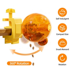 Nuovo Giocattolo per Gatti a Tema Animale, Arancione, con Dispenser di Cibo Lento Regolabile e Alimenti Liofilizzati, Giocattoli Interattivi per Gatti - Product Image 3