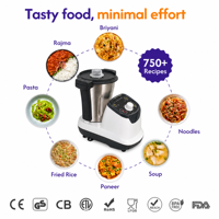 Robot culinaire multifonction portable et machine de cuisson électrique pour la maison, avec fonctions de hachage, de mélange et de découpe