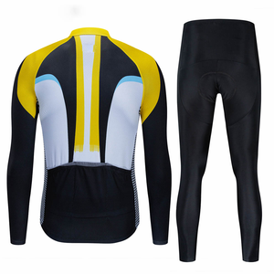 Invierno Ciclismo Jersey Set Fleece Hombres Ciclismo Ropa de manga larga MTB Bike Road Pantalones Bib Maillot Culotte Ciclismo - Product Image 4
